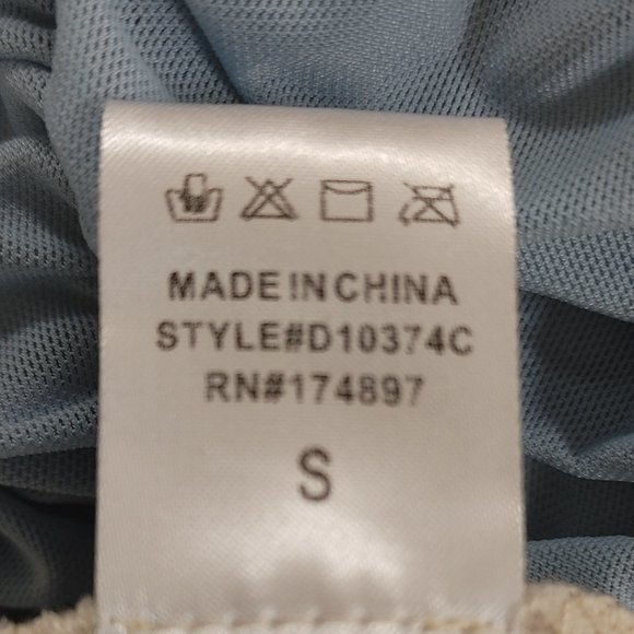 LIGHT BLUE MINI MESH STRAPLESS DRESS BY FASHION NOVA SIZE S - Picture 8 of 9